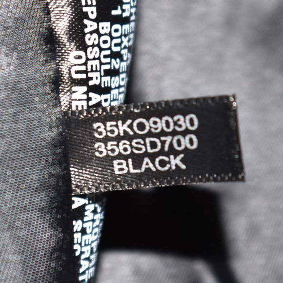 $300 COLE HAAN Puffer Zip Bib Insert Hooded Down parka coat Jacket black L - Picture 13 of 13